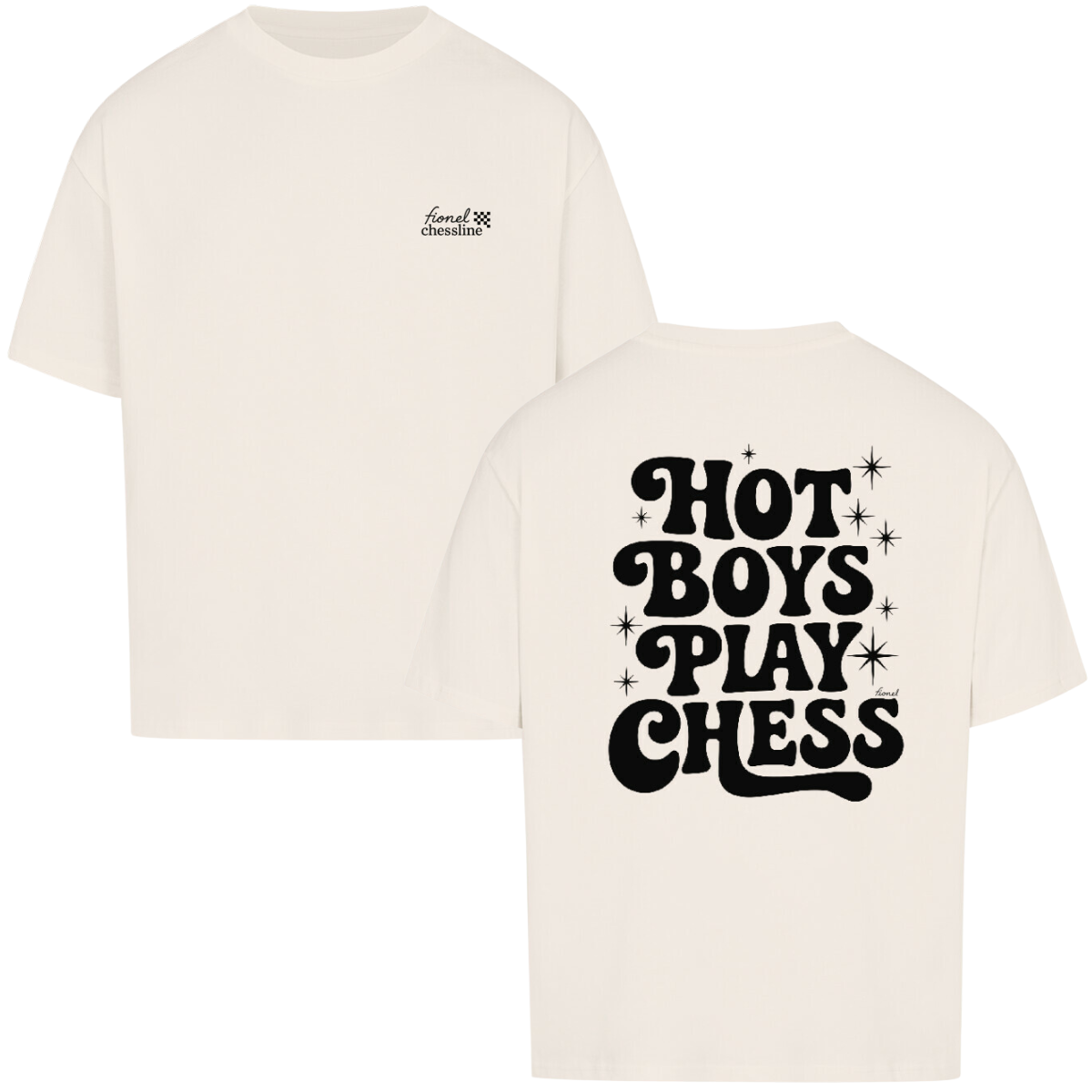 Hot Boys Play Chess - Oversize-T-Shirt